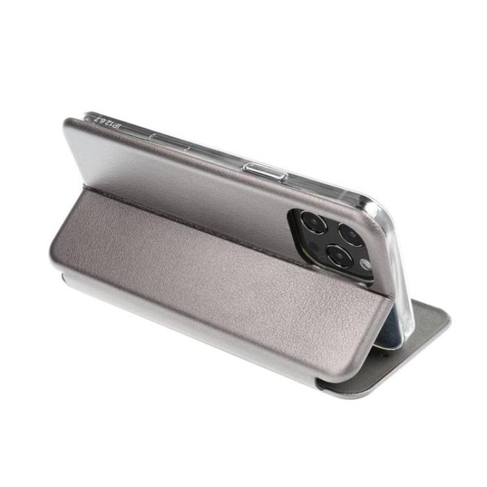 OEM - iPhone 16 Pro Plånboksfodral Elegance - Grå