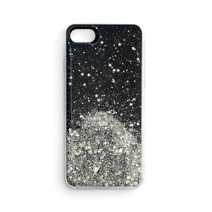 Wozinsky - Wozinsky Xiaomi Redmi Note 9T 5G Skal Star Glitter - Svart