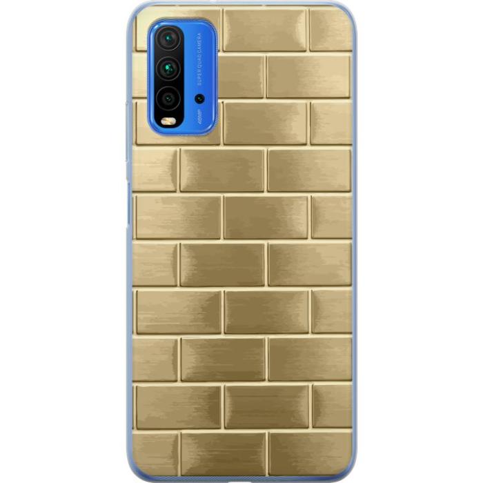 iSecrets - Mobilskal till Xiaomi Redmi 9T med Gyllene Murstenar