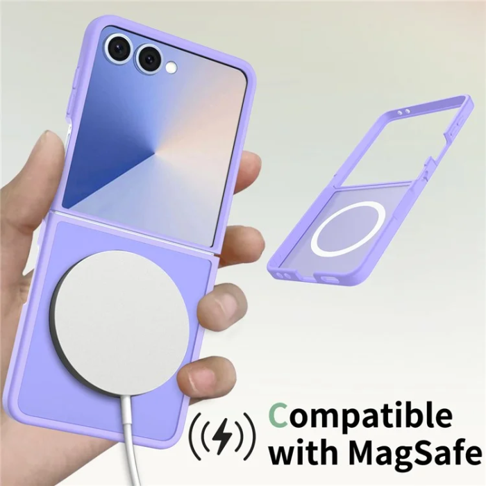 A-One Brand - Galaxy Z Flip 7 Mobilskal Magsafe Acrylic - Lila