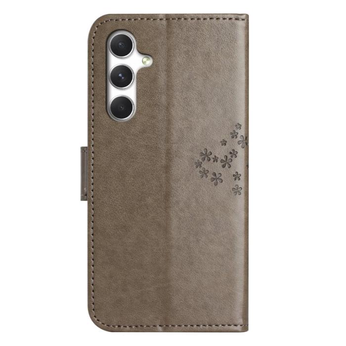 OEM - Plånboksfodral för Samsung Galaxy S26 Konstläder med rem - Grå