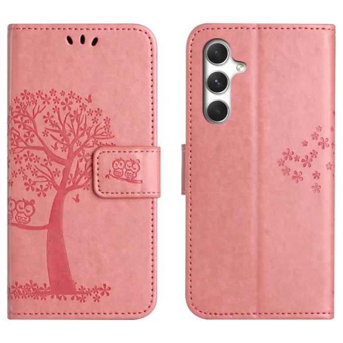 OEM - Plånboksfodral för Samsung Galaxy S26 Konstläder med rem - Rosa