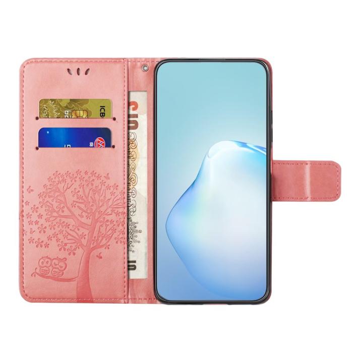 OEM - Plånboksfodral för Samsung Galaxy S26 Konstläder med rem - Rosa