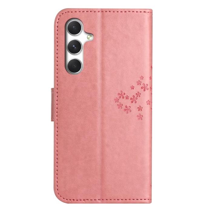 OEM - Plånboksfodral för Samsung Galaxy S26 Konstläder med rem - Rosa