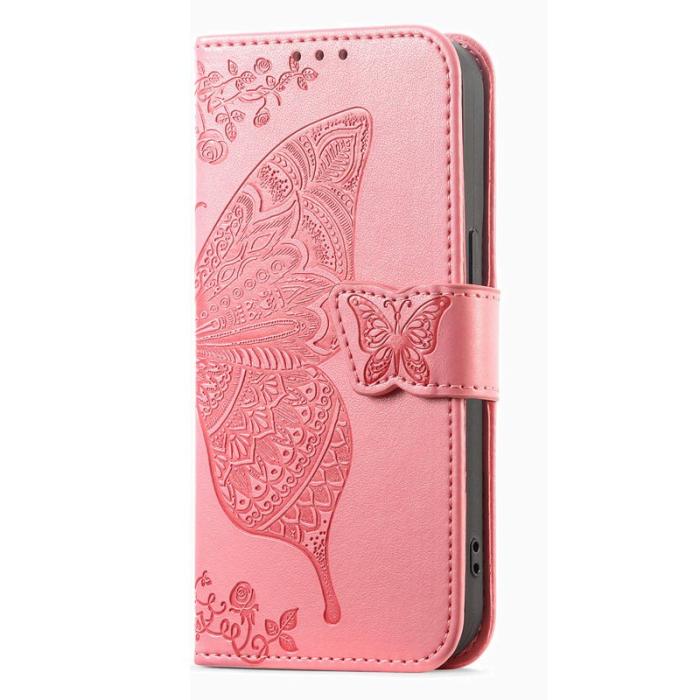 OEM - Plånboksfodral för Samsung Galaxy S26 Konstläder med rem - Rosa