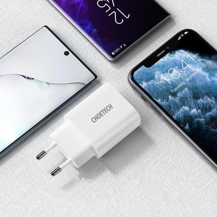 Choetech - Choetech Väggladdare 20W USB-C - Vit