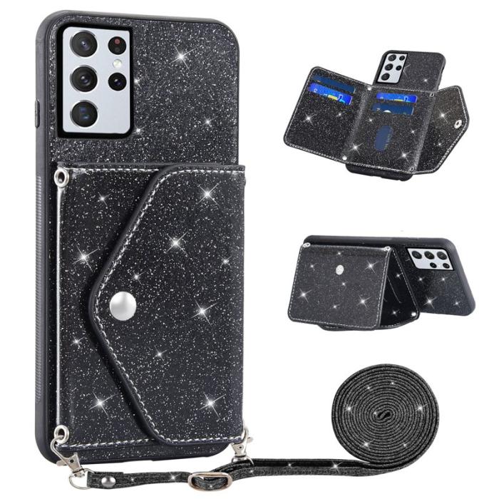 OEM - Mobilfodral för Samsung Galaxy S26 Ultra Kickstand Kortfack - Svart