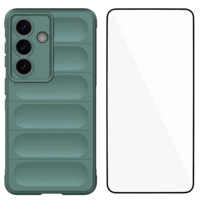 WANLONFENG - WANLONFENG Mobilskal för Samsung Galaxy S26 Plus TPU - Armgrön