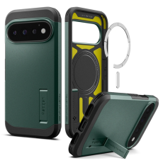Spigen - Spigen Mobilskal F&ouml;r Google Pixel 11 Pro Magsafe Tough Armor - Abyss Gr&ouml;n