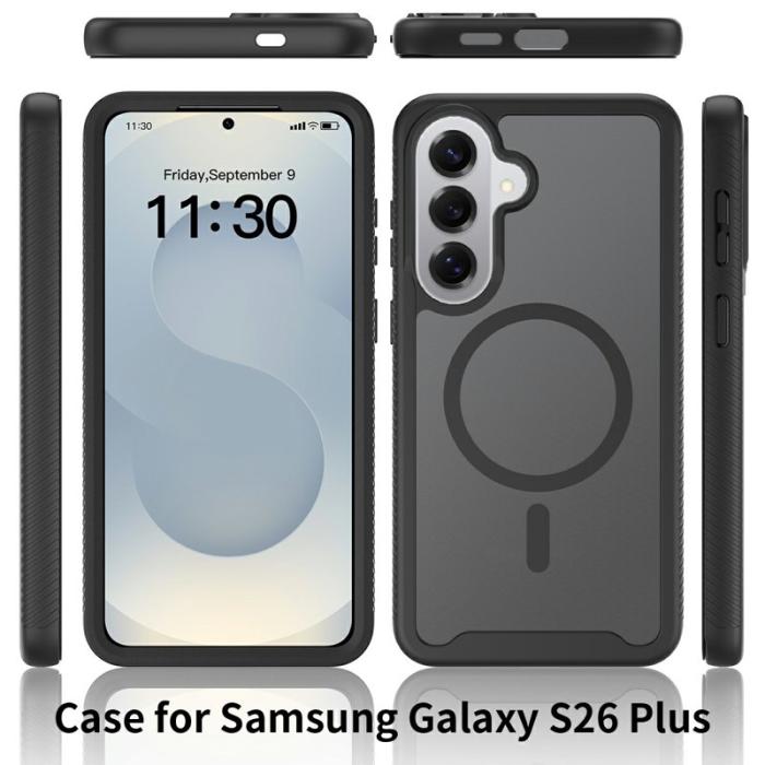 OEM - Mobilskal för Samsung Galaxy S26 Plus Magnetiskt 2 i 1 PC + TPU - Svart