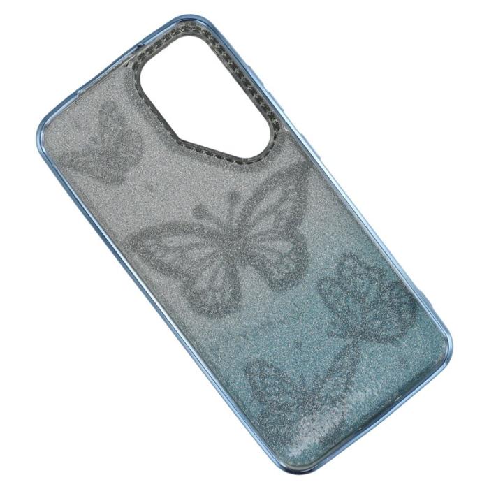 OEM - Mobilskal för Samsung Galaxy S26 TPU med rhinestones - Blå
