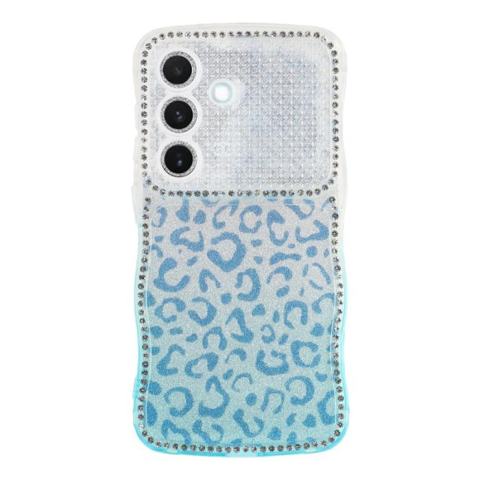 OEM - Mobilskal för Samsung Galaxy S26 TPU med rhinestones - Gradient Blå