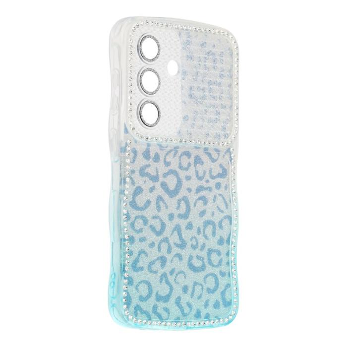 OEM - Mobilskal för Samsung Galaxy S26 TPU med rhinestones - Gradient Blå