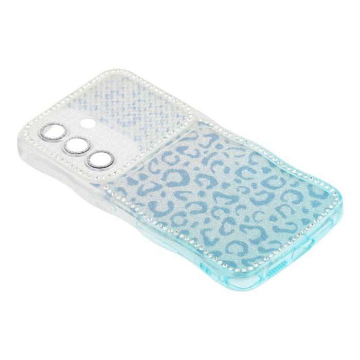 OEM - Mobilskal för Samsung Galaxy S26 TPU med rhinestones - Gradient Blå