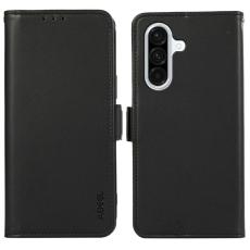 ABEEL - ABEEL Mobilskal till Samsung Galaxy A56 5G Konstl&auml;der RFID-Skydd Svart