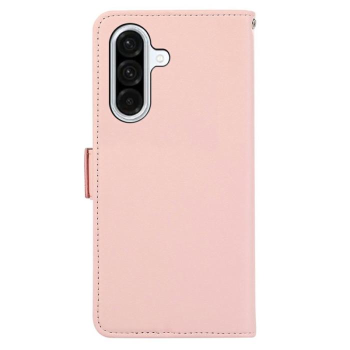 ABEEL - ABEEL Mobilskal till Samsung Galaxy A56 5G Konstläder RFID-Skydd Rosa