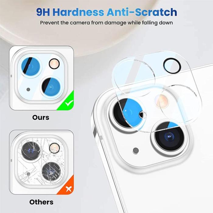 OEM - [2-PACK] Skärmskydd iPhone 14 Plus Kameralinsskydd i Härdat glas Clear