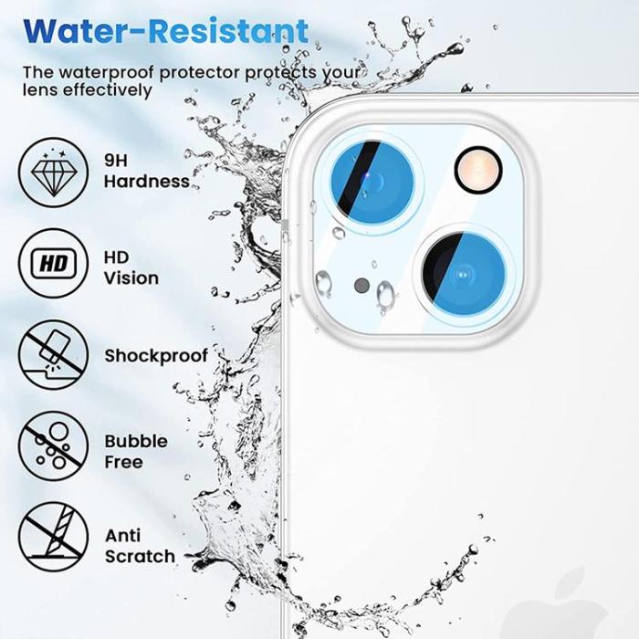 OEM - [2-PACK] Skärmskydd iPhone 14 Plus Kameralinsskydd i Härdat glas Clear