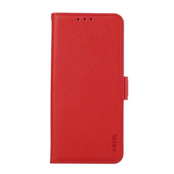 ABEEL - ABEEL Mobilskal till Xiaomi 17 Pro KonstLäder RFID-Skydd Röd