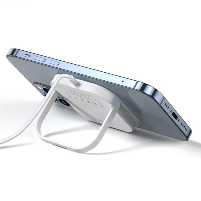 DUZZONA - Duzzona Magsafe Trådlös laddare med stativfunktion - Vit