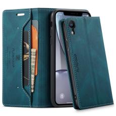 AUTSPACE - AUTSPACE A01 iPhone XR Pl&aring;nboksfodral Konstl&auml;der - Bl&aring;