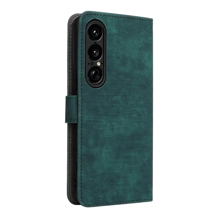 A-One Brand - Sony Xperia 1 VII Plånboksfodral RFID Kickstand med rem - Grön