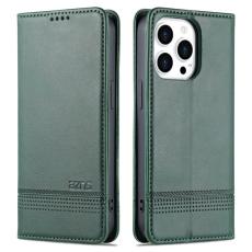 AZNS - AZNS iPhone 16 Pro Pl&aring;nboksfodral Konstl&auml;der - Konstl&auml;der Textur - Gr&ouml;n