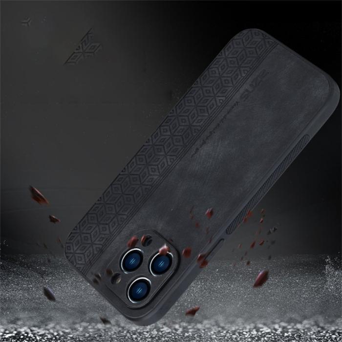 AZNS - AZNS iPhone 16 Pro Fodral Skyddande KonstLäder - Blå