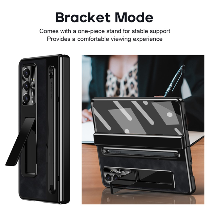 A-One Brand - Galaxy Z Fold 7 Mobilskal Kickstand med Stylus - Svart