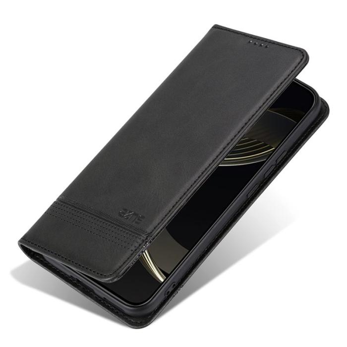 AZNS - AZNS Samsung Galaxy S25+ Plånboksfodral Konstläder - Svart