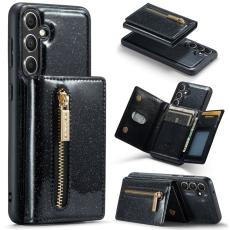 DG.MING - DG.MING M3 Series Mobilskal till Samsung Galaxy S23 FE Glitter Konstl&auml;der Svart