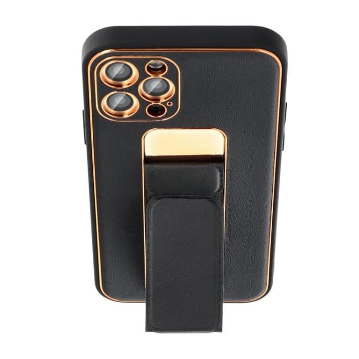 UTGATT1 - Forcell Galaxy S21 FE Skal Kickstand Läder - Svart