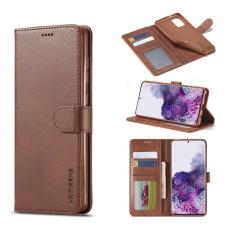 LC.imeeke - LC.IMEEKE Pl&aring;nboksfodral f&ouml;r Samsung Galaxy A71 - Konstl&auml;der - Brun