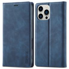 LC.imeeke - LC.IMEEKE iPhone 16 Pro Pl&aring;nboksfodral Konstl&auml;der- Bl&aring;
