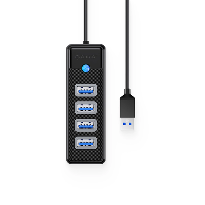 ORICO - Orico USB-A Hubb 4xUSB-A 3.0 15cm - Svart