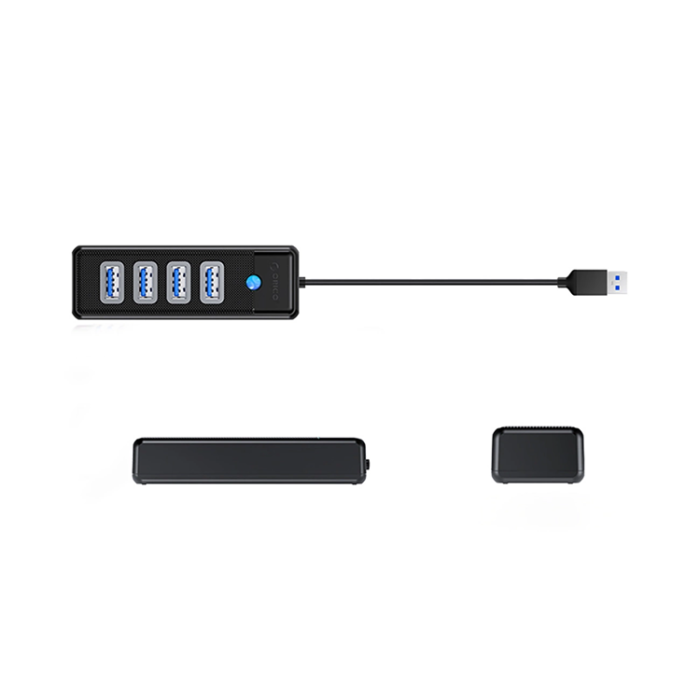 ORICO - Orico USB-A Hubb 4xUSB-A 3.0 15cm - Svart