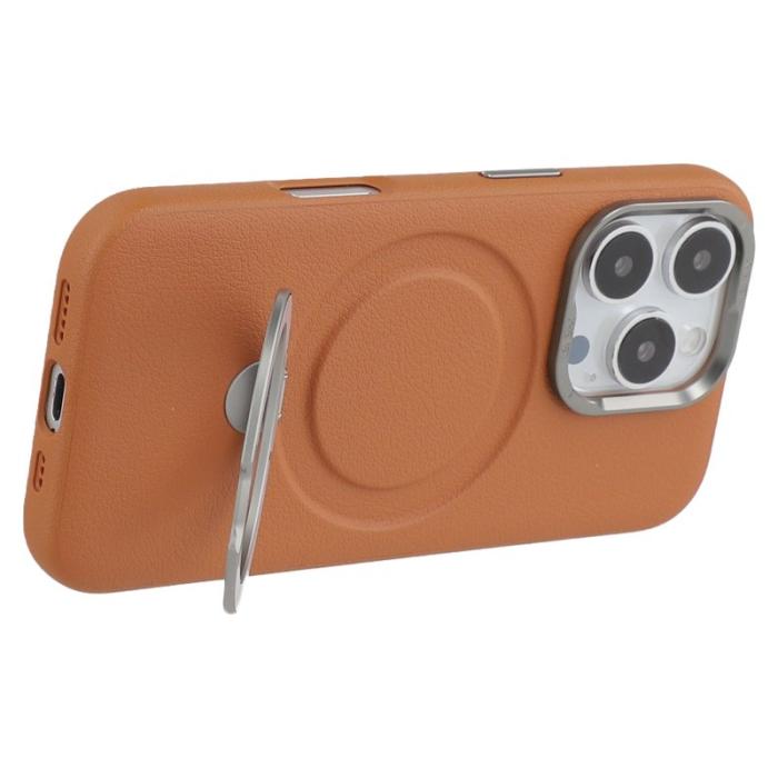 X-Level - X-LEVEL Mobilskal till iPhone 16 Pro med Kickstand - Brun