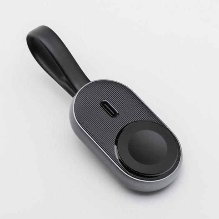 Forcell - Forcell Mini Powerbank för Apple Watch 1200 mAh 2.5W F-Energy - Svart