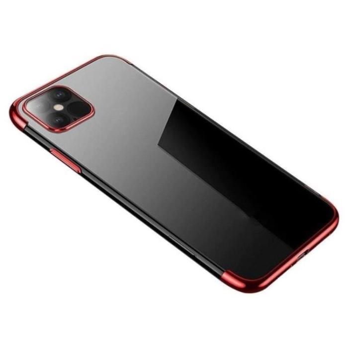 OEM - Galaxy A13 5G Mobilskal Clear - Röd