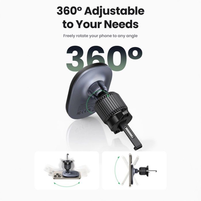 Ugreen - Ugreen CD345 Magnetisk Bilhållare För Luftventil - Svart