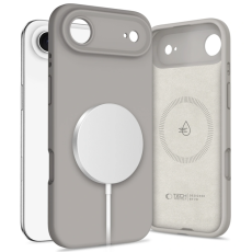 Tech-Protect - Tech-Protect iPhone 17 Air Mobilskal Magsafe Silikon - Stone Grå