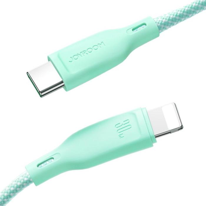 Joyroom - Joyroom USB-A till Lightning kabel Multi-Color 3A 1m - Vit