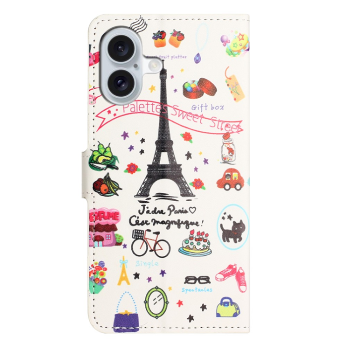 A-One Brand - iPhone 17 Plånboksfodral Pattern Print - Eiffeltornet