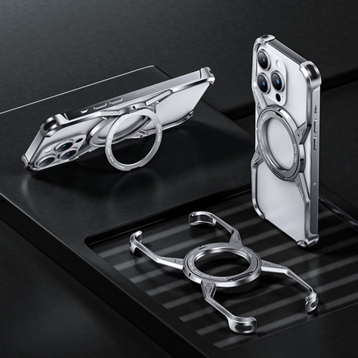 A-One Brand - iPhone 16 Pro Mobilskal Bumper Frameless Kickstand