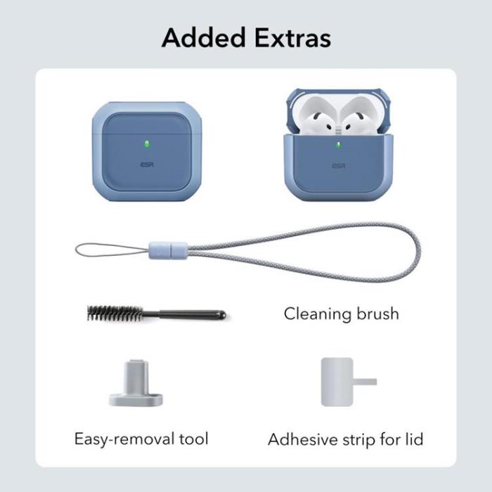 ESR - ESR Airpods 4 Skal Magsafe Orbit Halolock - Blå