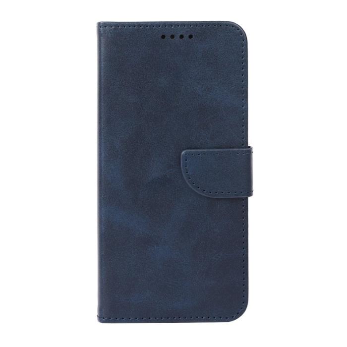 OEM - Samsung Galaxy S26 Fodral Ställ Magnetisk Stängning Äkta Läder - Blå