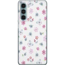 iSecrets - Mobilskal till Motorola Moto G200 5G med Blommor och fjärillar