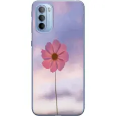 Gustaf - Mobilskal till Motorola Moto G31 med Rosa blomma