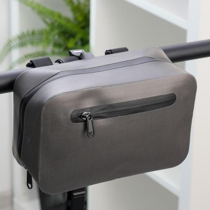 OEM - Styrväska för Cykel/Skoter Vattentät med Dragkedja - Brun