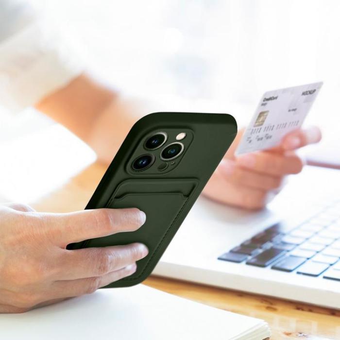 OEM - iPhone 16 Plus Mobilskal Korthållare - Grön